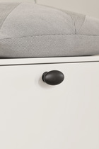 urnipart - Oval Simple - greb i zink mat sort L60mm B3mm H38mm Ø26mm
